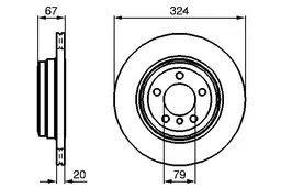 BMW E66 730Li Fren Diski Arka | BOSCH 0986479004