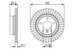 BMW F32 425d Fren Diski Arka | BOSCH 0986479044