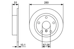 BMW F44 218i Fren Diski Arka | BOSCH 0986479C92
