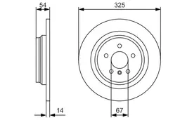 Mercedes W166 GLE 350d Fren Diski Arka | BOSCH 0986479D10