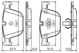 BMW E92 M3 Fren Balatası Arka | BOSCH 0986494294