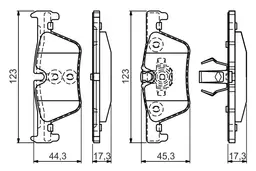 BMW F33 420d Fren Balatası Arka | BOSCH 0986494554