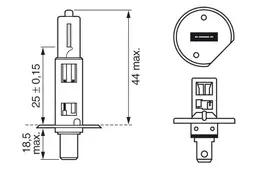Mercedes W163 Uzun Huzmeli Far Ampulü | BOSCH 1987302011