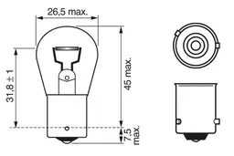 BMW E61 5 Serisi Ön Sinyal Lambası Ampulü | BOSCH 1987302812