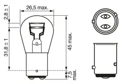 Mercedes W202 C Serisi Arka Lambası Ampulü | BOSCH 1987302813