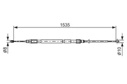 BMW E91 318i Sol Fren Kablosu | BOSCH 1987477950