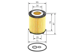 Mercedes W176 A 200 M270 Yağ Filtresi | BOSCH F026407166