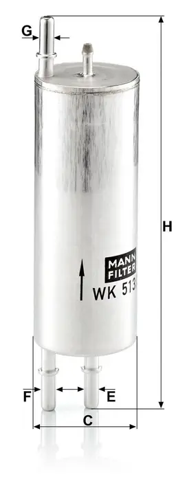 BMW X5 Serisi E53 3.0 M54 Yakıt Filtresi | MANN WK 513/3