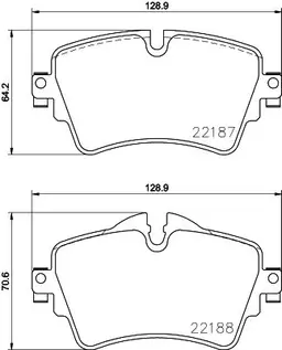 BMW X2 Serisi F39 Fren Balatası Arka | HELLA 8DB 355 023-091