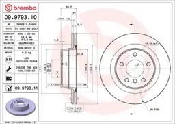 BMW 1 Serisi E81 120 d Arka Fren Diski Havalandırmalı | BREMBO 09979310