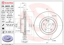 Mercedes E Serisi W211 E 400 CDI Ön Fren Diski Havalandırmalı | BREMBO 09982521