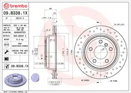 BMW 3 Serisi F30 320 d Arka Fren Diski Havalandırmalı | BREMBO 09B3381X