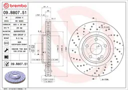 Mercedes A Serisi W176 A 200 Ön Fren Diski Havalandırmalı | BREMBO 09B80751