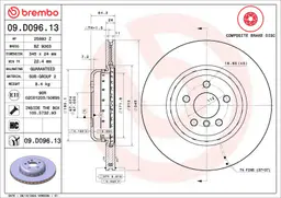 BMW 3 Serisi G20 316 d Mild-Hybrid Arka Fren Diski Havalandırmalı | BREMBO 09D09613