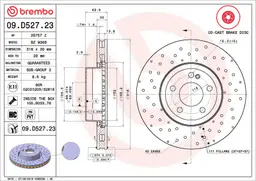 Mercedes C Serisi W205 C 200 Ön Fren Diski Havalandırmalı | BREMBO 09D52723