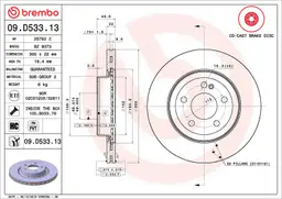 Mercedes C Serisi W205 C 350 e Arka Fren Diski Havalandırmalı | BREMBO 09D53313