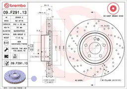 Mercedes S Serisi W222 S 350 BlueTEC / d 4-matic Ön Fren Diski Havalandırmalı | BREMBO 09F29113