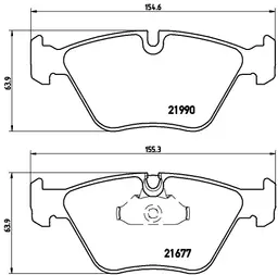BMW 5 Serisi E39 525 td Ön Fren Balatası | BREMBO P06065