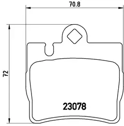 Mercedes S Serisi W220 S 500 Arka Fren Balatası | BREMBO P50042