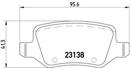 Mercedes A Serisi W169 A 150 Arka Fren Balatası | BREMBO P50058