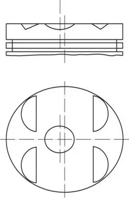 Mercedes C Serisi W202 OM604 Piston 89.50mm 050 | MAHLE 001 04 01