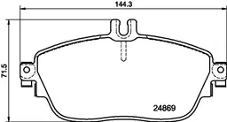 Mercedes B Serisi W246 Fren Balatası Arka | HELLA 8DB 355 019-721