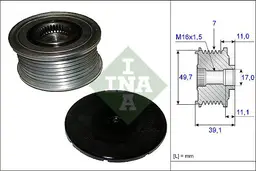 Mercedes E-SERISI W211 E 300 BlueTEC Alternatör Kasnağı | INA 535 0084 10_3