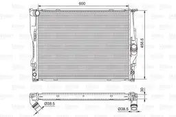 BMW 1 Serisi E81 2007-2011 N45 Su Radyatörü Otomatik | VALEO 701542
