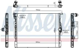 BMW 3 Serisi GT F34 2013-2020 B48 Su Radyatörü | NISSENS 607116