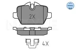 BMW 3 Serisi E90 2004-2012 Fren Balatası Arka | MEYLE 025 236 2316