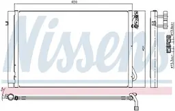 BMW 1 Serisi E87 2004-2011 Klima Radyatörü | NISSENS 94872