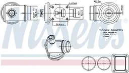 BMW 5 Serisi E60 2001-2010 M57 EGR Valfi | NISSENS 98363