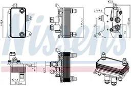 Mercedes S Serisi W222 2013-2021 M264 Şanzıman Yağ Soğutucusu | NISSENS 91411