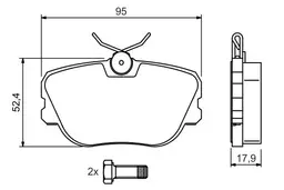 BMW 3 Serisi E30 1988-1991 Fren Balatası Ön | BOSCH 0986494058