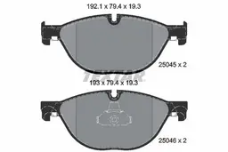 BMW 5 Serisi F10 2009-2016 Fren Balatası Ön | TEXTAR 2504501