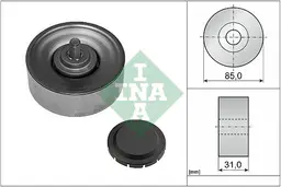 BMW 5 Serisi E60 2001-2010 M57 Gergi Kasnağı | INA 532056910
