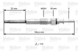 BMW 5 Serisi E39 M57 Kızdırma Bujisi | VALEO 345132