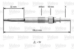 BMW 3 Serisi E46 M47 Kızdırma Bujisi | VALEO 345134