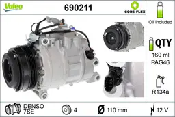 BMW 5 Serisi F10 S63 Klima Kompresörü | VALEO 690211