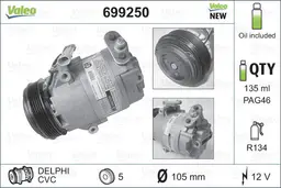 BMW 3 Serisi E46 N46 Klima Kompresörü | VALEO 699250