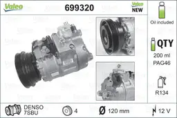 BMW 5 Serisi E39 M51 Klima Kompresörü | VALEO 699320