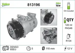 Mercedes A Serisi W169 OM640 Klima Kompresörü | VALEO 813196