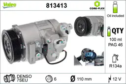 BMW 5 Serisi E60 N52 Klima Kompresörü | VALEO 813413