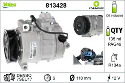 BMW 3 Serisi E90 N52 Klima Kompresörü | VALEO 813428