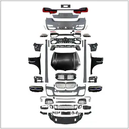 BMW 7 Serisi G11 2016-2022 Komple Gövde Kiti [DONUSUM => G12] PDCli:Arka, <OO-OO> Egz.Uçlu, Mrşp-li, Panj-lu, Kaput/Çamurluk, Far/Stop 2015-18 | WENDER BA0112201