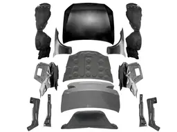 Mercedes S Serisi W221 2006-2013 Komple Gövde Kiti [DONUSUM => W223] Dörtlü Egzoz Çıkışlı Egzoz Uçlu, Panjururlu, Kaput/Çamurluk/Bagaj Kap., Far/Stop, Aynalar | WENDER MA2212213