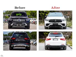 Mercedes GLC Serisi X253 2015- Gövde Kiti Park Sensörlü: Ön ve Arka, Dörtlü Egzoz Çıkışlı Egzoz Uçlu, Panjururlu, Çamurluk Dodikleri | WENDER MA2532100