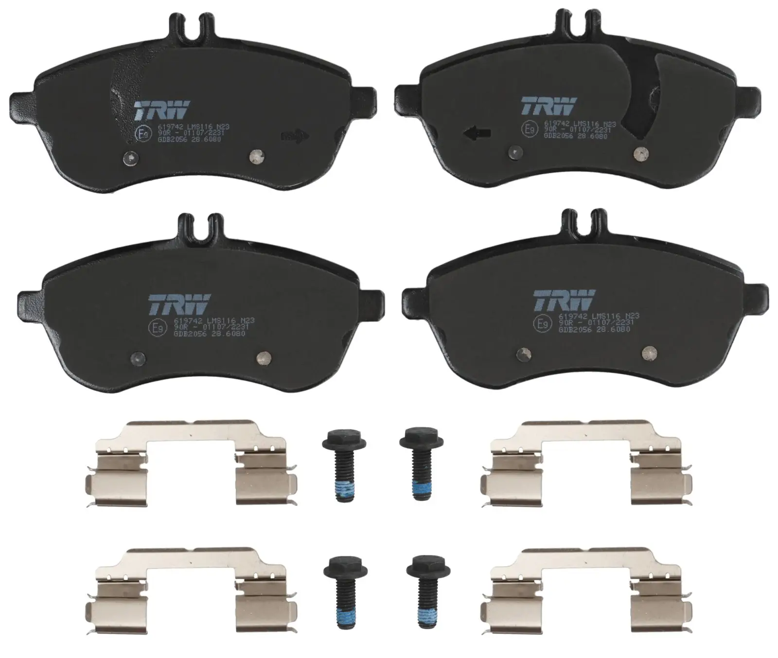 Mercedes C Serisi W204 C 180 K BlueEFFICIENCY M271 Ön Fren Balatası | TRW GDB2056