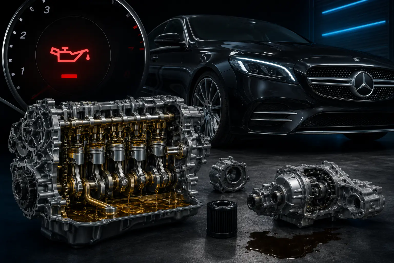 Motor Yağı Basıncı Düşük Ne Demek? BMW/Mercedes Güvenli Rehberi
