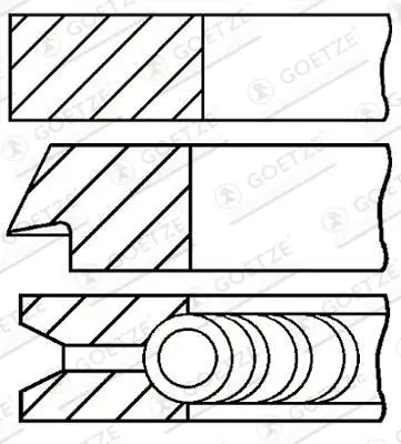 BMW X5 Serisi E53 M54 Segman 84.00 mm 1.2x1.5x2.00 mm 3.0 | GOETZE 68158000G